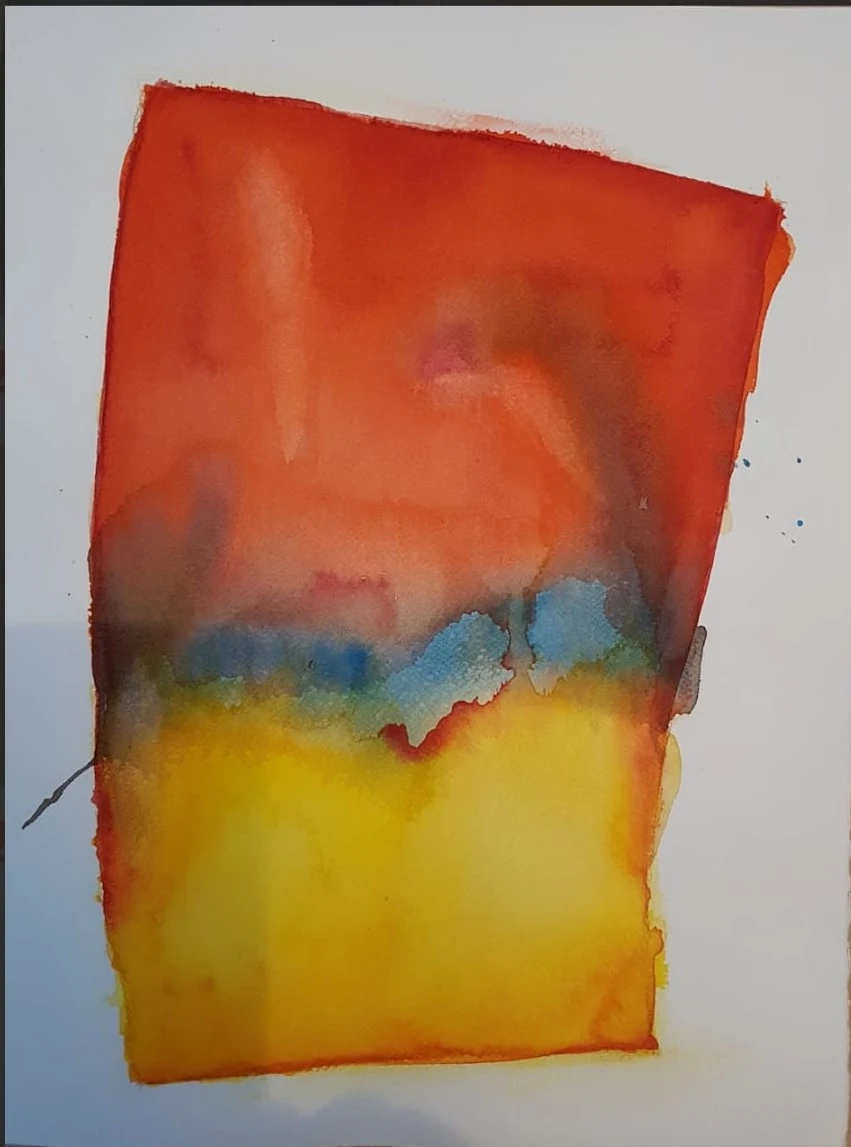 Astratto rosso giallo
