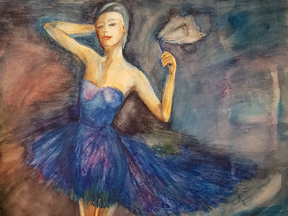 Ballerina blue