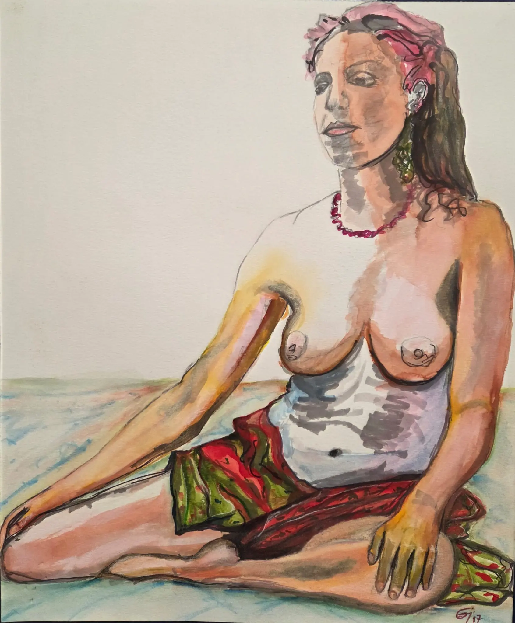 Donna seduta