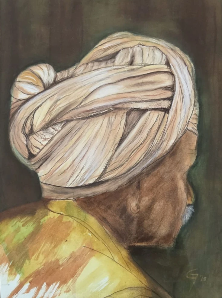 Turbante bianco